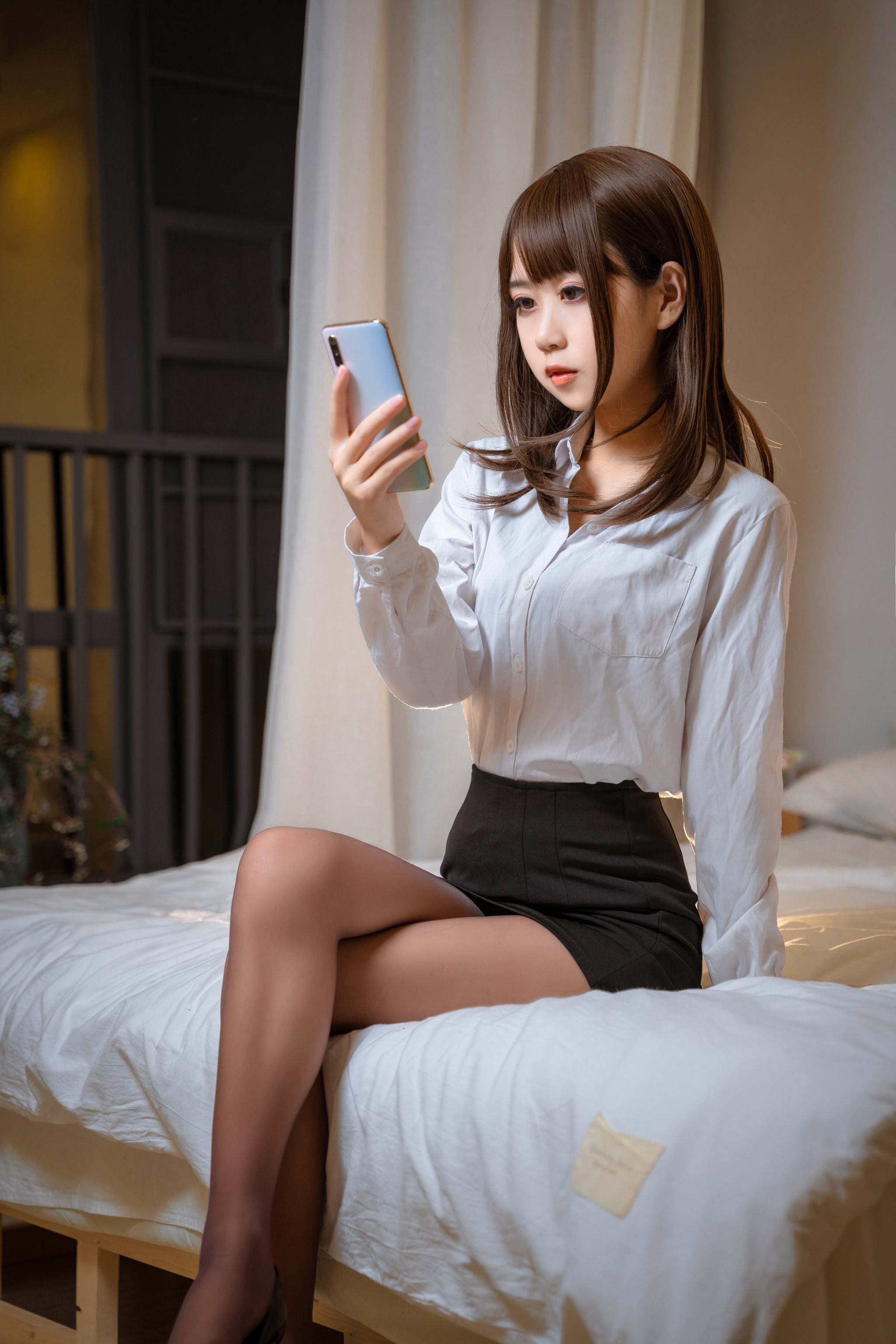 萌芽儿o0 - NO.059 开裆丝袜OL[26P]-XikXak